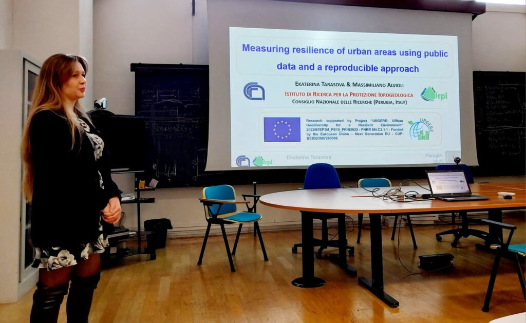 Ekaterina presenting her work within the project @CNR IRPI, 18/02/2025