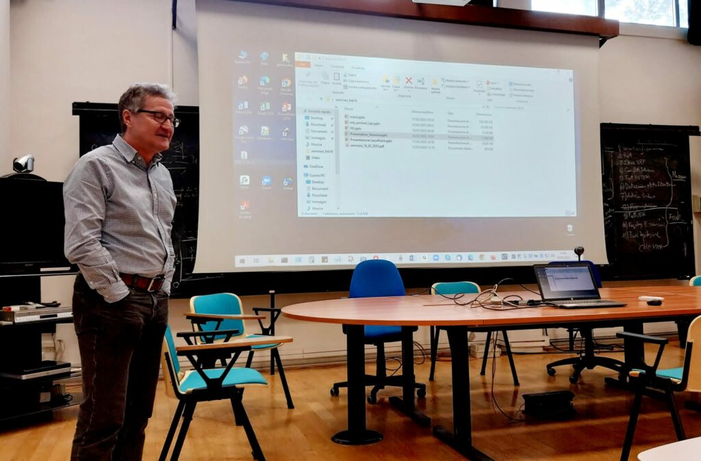 Massimiliano introducing the program of the day