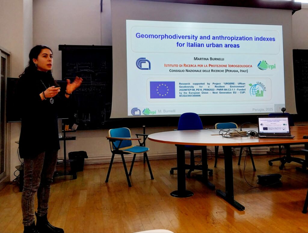 presenting her work within the project @CNR IRPI, 18/02/2025